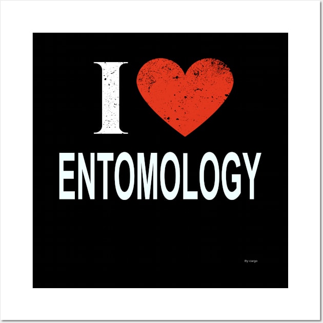 I Love Entomology - Gift for Entomologist in the field of Entomology Wall Art by giftideas